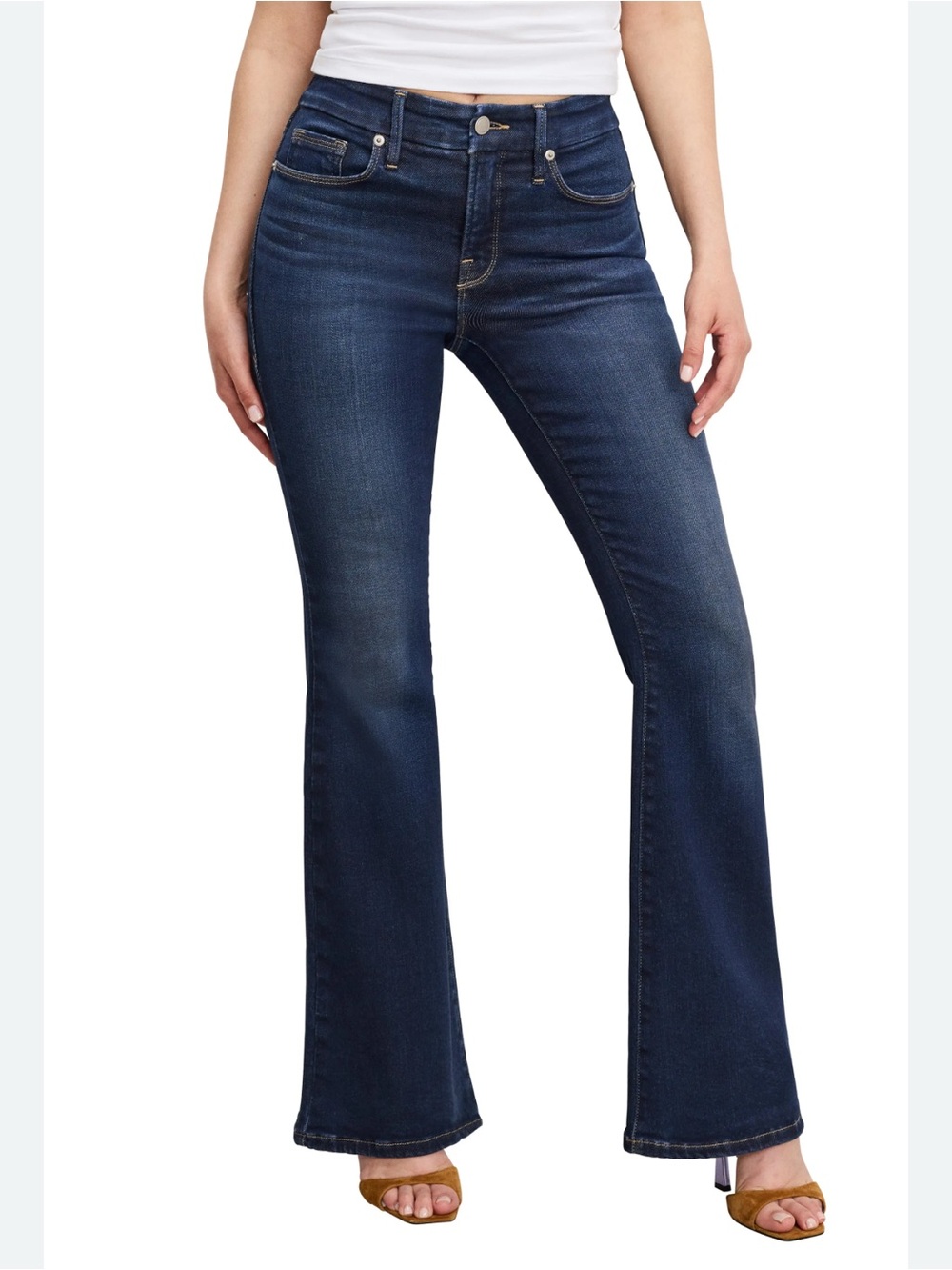 GAP Dark Blue High-Rise Flare Jeans